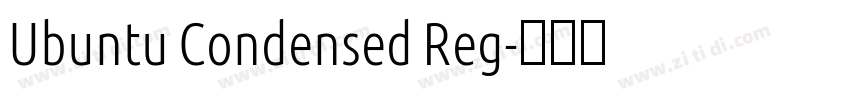 Ubuntu Condensed Reg字体转换